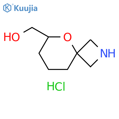 {5-oxa-2-azaspiro3.5nonan-6-yl}methanol hydrochloride structure