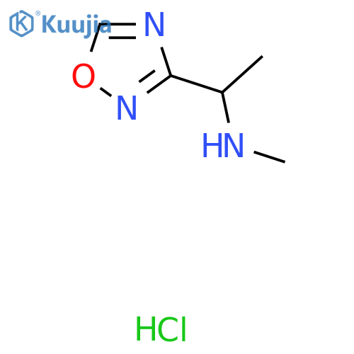 methyl1-(1,2,4-oxadiazol-3-yl)ethylamine hydrochloride structure
