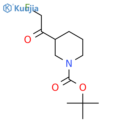 Tert-butyl 3-(2-fluoroacetyl)piperidine-1-carboxylate structure