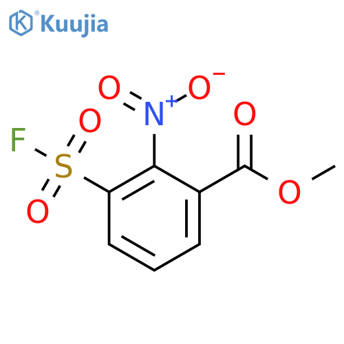 Methyl 3-(fluorosulfonyl)-2-nitrobenzoate structure