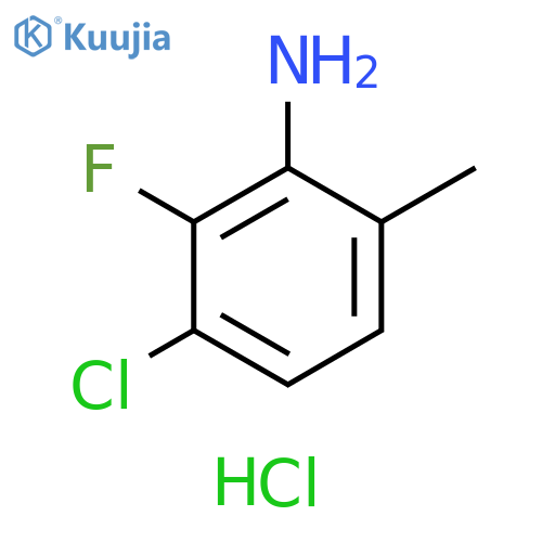 3-chloro-2-fluoro-6-methylaniline hydrochloride structure