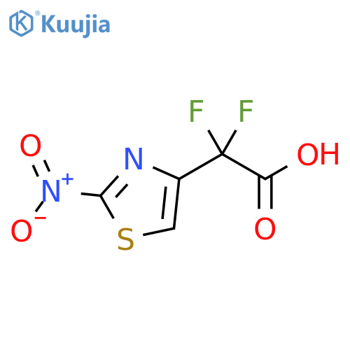 α,α-Difluoro-2-nitro-4-thiazoleacetic acid structure