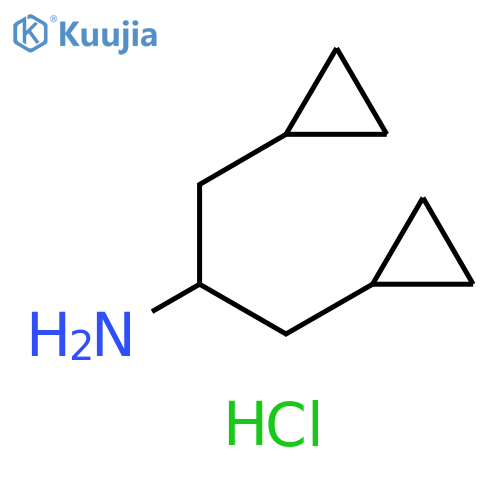 1,3-dicyclopropylpropan-2-amine hydrochloride structure