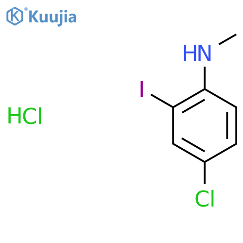 4-chloro-2-iodo-N-methylaniline hydrochloride structure