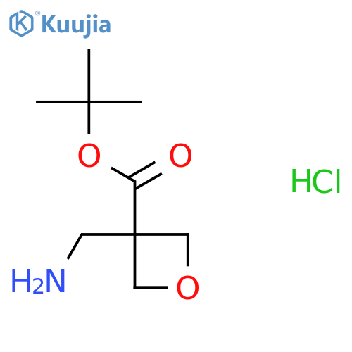 Tert-butyl 3-(aminomethyl)oxetane-3-carboxylate hydrochloride structure
