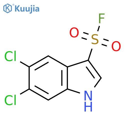 5,6-dichloro-1H-indole-3-sulfonyl fluoride structure