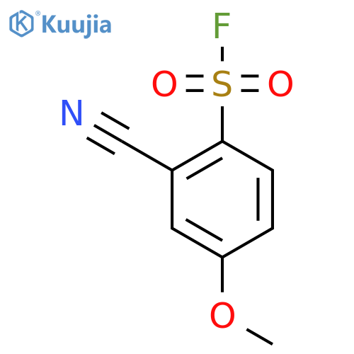 2-Cyano-4-methoxybenzene-1-sulfonyl fluoride structure