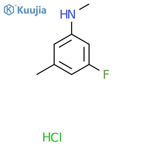 3-fluoro-N,5-dimethylaniline hydrochloride structure
