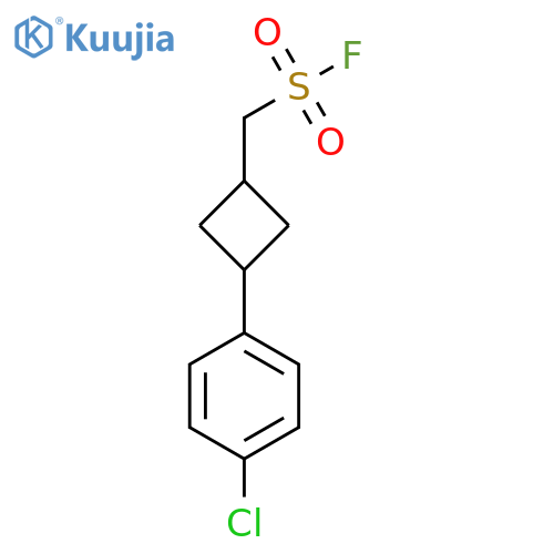 [3-(4-Chlorophenyl)cyclobutyl]methanesulfonyl fluoride structure