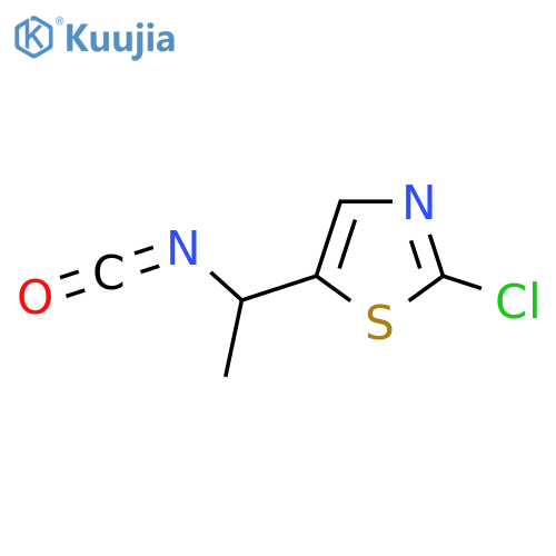 2-chloro-5-(1-isocyanatoethyl)-1,3-thiazole structure