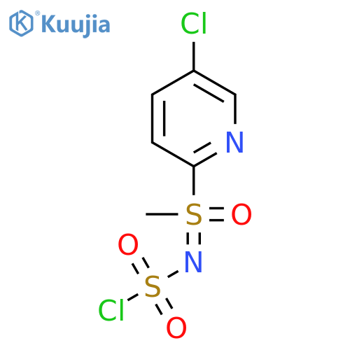 (5-chloropyridin-2-yl)(chlorosulfonyl)iminomethyl-lambda6-sulfanone structure