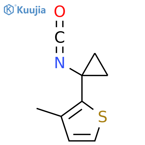 2-(1-isocyanatocyclopropyl)-3-methylthiophene structure