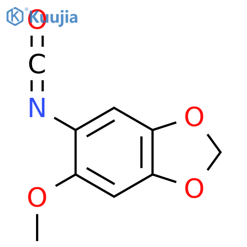 5-isocyanato-6-methoxy-1,3-dioxaindane structure