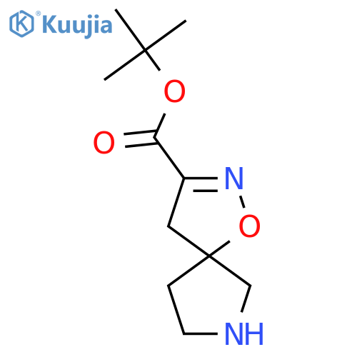 Tert-butyl 1-oxa-2,7-diazaspiro[4.4]non-2-ene-3-carboxylate structure