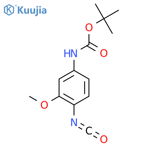 tert-butyl N-(4-isocyanato-3-methoxyphenyl)carbamate structure