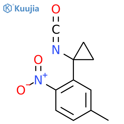 2-(1-Isocyanatocyclopropyl)-4-methyl-1-nitrobenzene structure