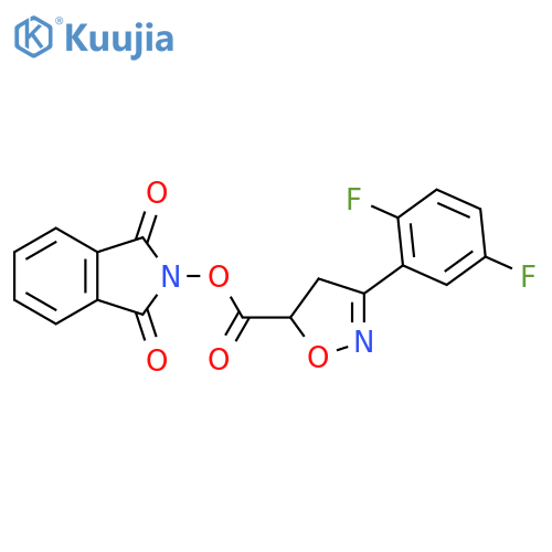 1,3-dioxo-2,3-dihydro-1H-isoindol-2-yl 3-(2,5-difluorophenyl)-4,5-dihydro-1,2-oxazole-5-carboxylate structure