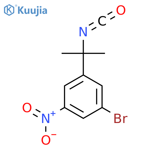 1-bromo-3-(2-isocyanatopropan-2-yl)-5-nitrobenzene structure