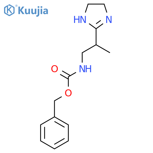 benzyl N-2-(4,5-dihydro-1H-imidazol-2-yl)propylcarbamate structure