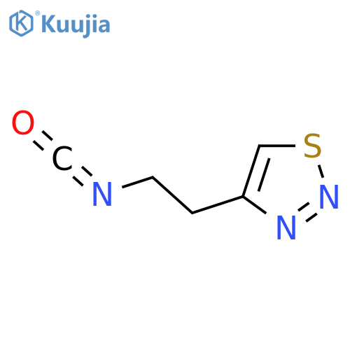 4-(2-isocyanatoethyl)-1,2,3-thiadiazole structure
