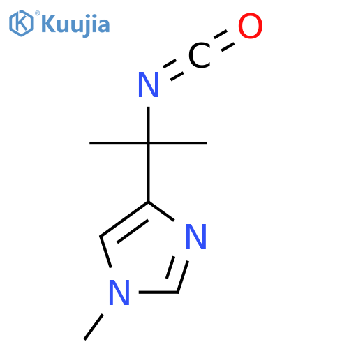 4-(2-isocyanatopropan-2-yl)-1-methyl-1H-imidazole structure
