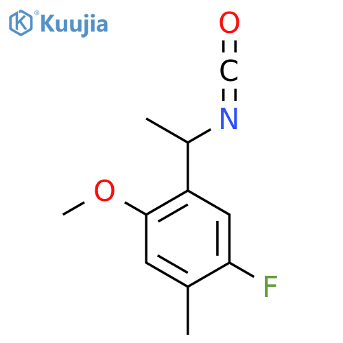 1-fluoro-5-(1-isocyanatoethyl)-4-methoxy-2-methylbenzene structure