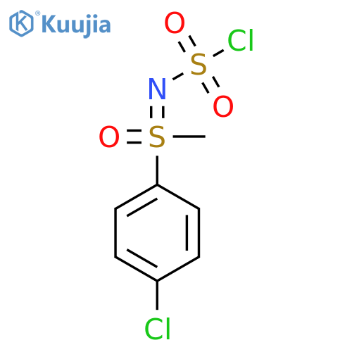 (4-chlorophenyl)(chlorosulfonyl)iminomethyl-lambda6-sulfanone structure