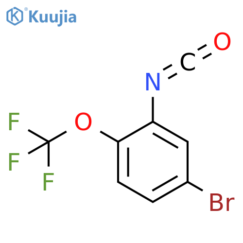 4-bromo-2-isocyanato-1-(trifluoromethoxy)benzene structure