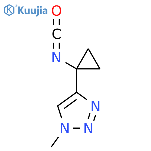 4-(1-isocyanatocyclopropyl)-1-methyl-1H-1,2,3-triazole structure