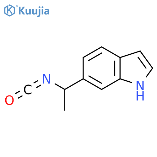 6-(1-isocyanatoethyl)-1H-indole structure