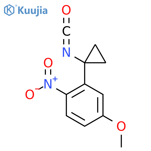 2-(1-isocyanatocyclopropyl)-4-methoxy-1-nitrobenzene structure