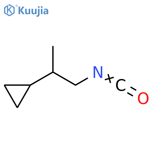 (1-isocyanatopropan-2-yl)cyclopropane structure
