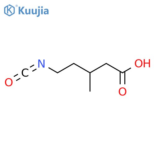 5-Isocyanato-3-methylpentanoic acid structure
