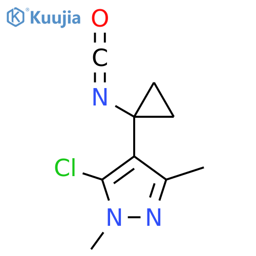 5-chloro-4-(1-isocyanatocyclopropyl)-1,3-dimethyl-1H-pyrazole structure