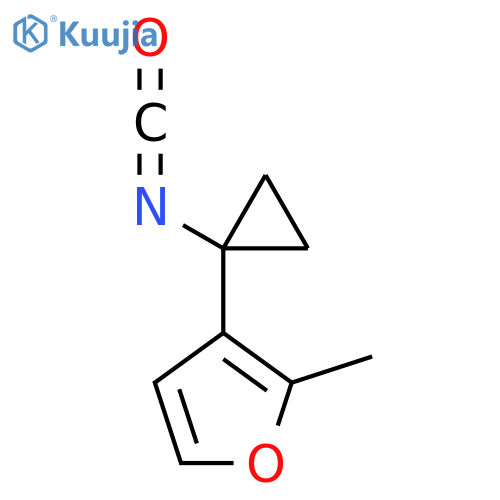 3-(1-isocyanatocyclopropyl)-2-methylfuran structure