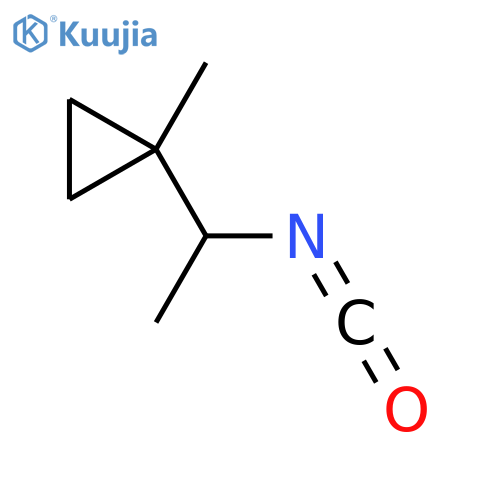 1-(1-isocyanatoethyl)-1-methylcyclopropane structure