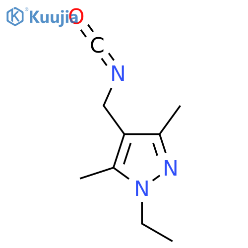 1-ethyl-4-(isocyanatomethyl)-3,5-dimethyl-1H-pyrazole structure