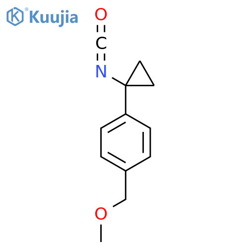 1-(1-Isocyanatocyclopropyl)-4-(methoxymethyl)benzene structure