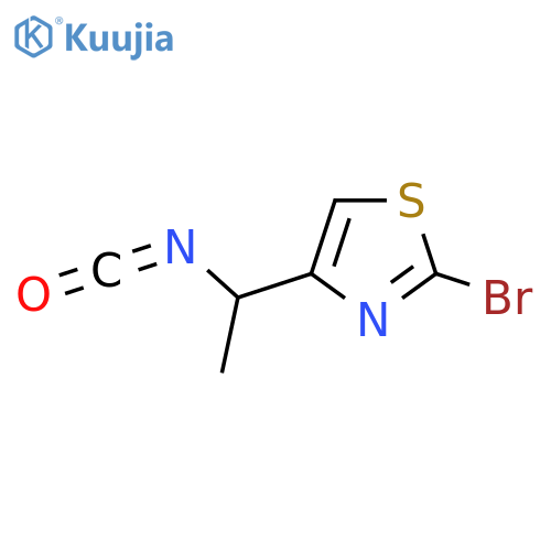 2-bromo-4-(1-isocyanatoethyl)-1,3-thiazole structure