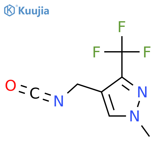 4-(isocyanatomethyl)-1-methyl-3-(trifluoromethyl)-1H-pyrazole structure