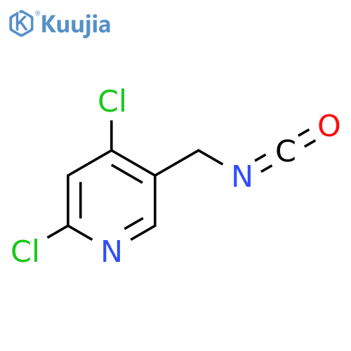 2,4-dichloro-5-(isocyanatomethyl)pyridine structure