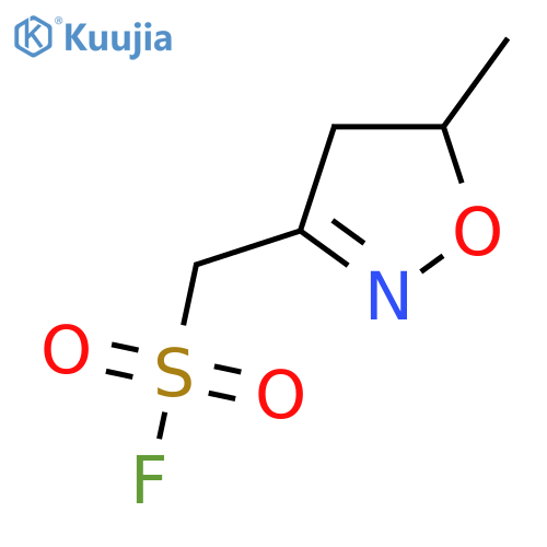 (5-Methyl-4,5-dihydro-1,2-oxazol-3-yl)methanesulfonyl fluoride structure