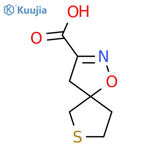 1-oxa-7-thia-2-azaspiro4.4non-2-ene-3-carboxylic acid structure