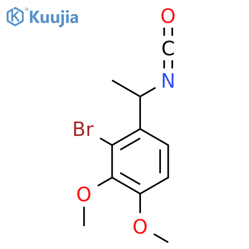 2-Bromo-1-(1-isocyanatoethyl)-3,4-dimethoxybenzene structure