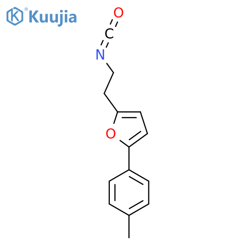 2-(2-isocyanatoethyl)-5-(4-methylphenyl)furan structure