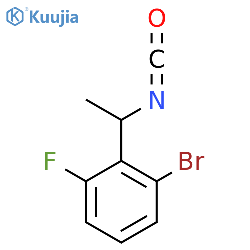 1-bromo-3-fluoro-2-(1-isocyanatoethyl)benzene structure