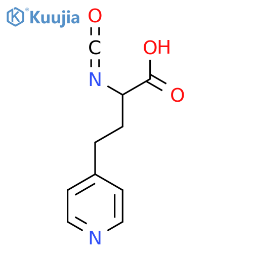 2-isocyanato-4-(pyridin-4-yl)butanoic acid structure