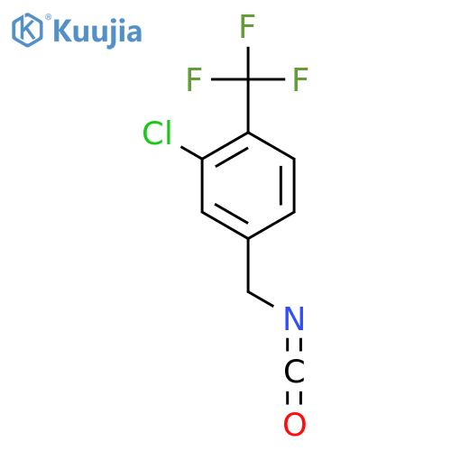 2-chloro-4-(isocyanatomethyl)-1-(trifluoromethyl)benzene structure