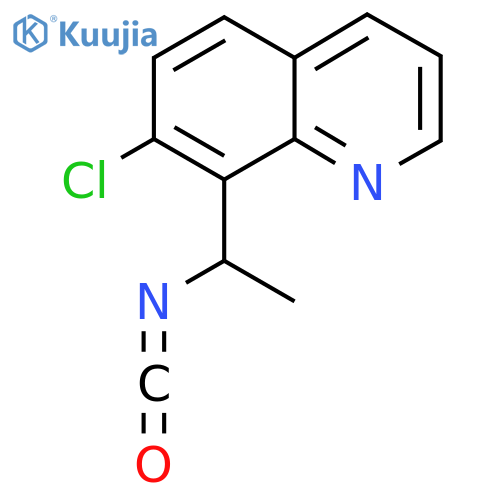 7-chloro-8-(1-isocyanatoethyl)quinoline structure