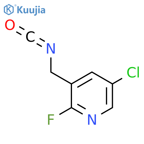 5-chloro-2-fluoro-3-(isocyanatomethyl)pyridine structure